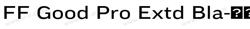 FF Good Pro Extd Bla字体转换
